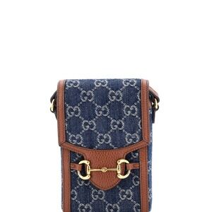 Gucci Horsebit 1955 Crossbody Bag GG Denim Mini